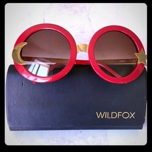 Wildfox Luna Sunglasses Red